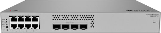 Huawei S220S-8P4J Управление на L2 Switch с 8 Портове Гигабитови (1Gbps) Ethernet и 4 SFP Портове