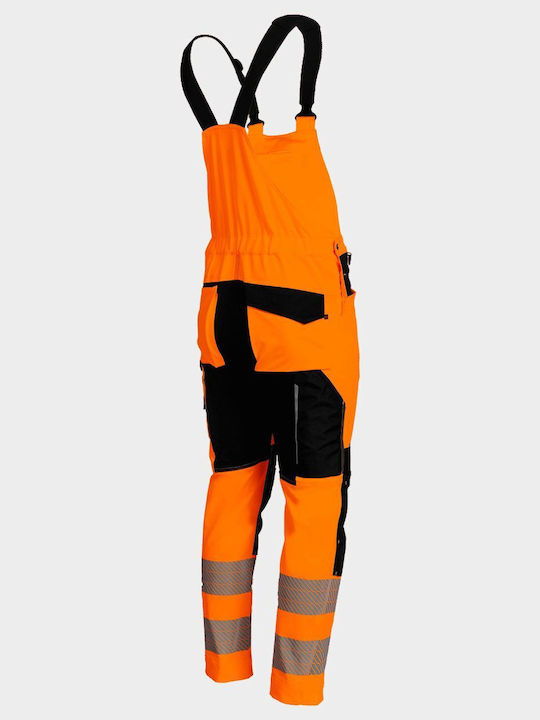 Stenso Work Coveralls Dungarees & Reflective Tapes Orange
