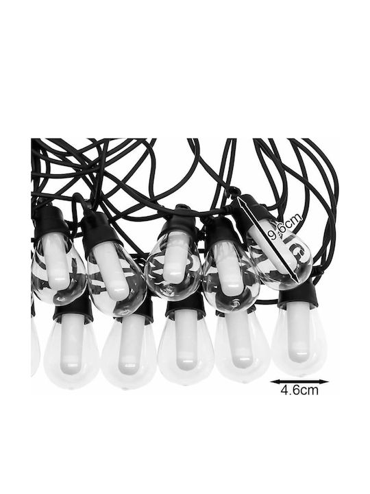 Rixme Waterproof LED Garland Lights IP44 15m with 16 RGB Lamps