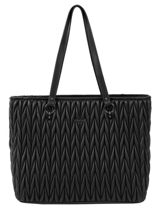 Schwarze Damen-Schultertasche