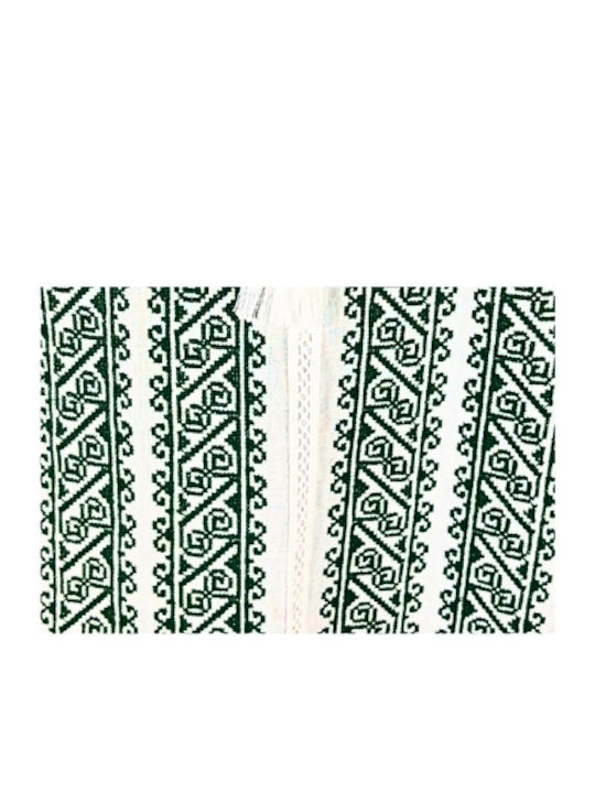 Bluză Damă din Bumbac White/green