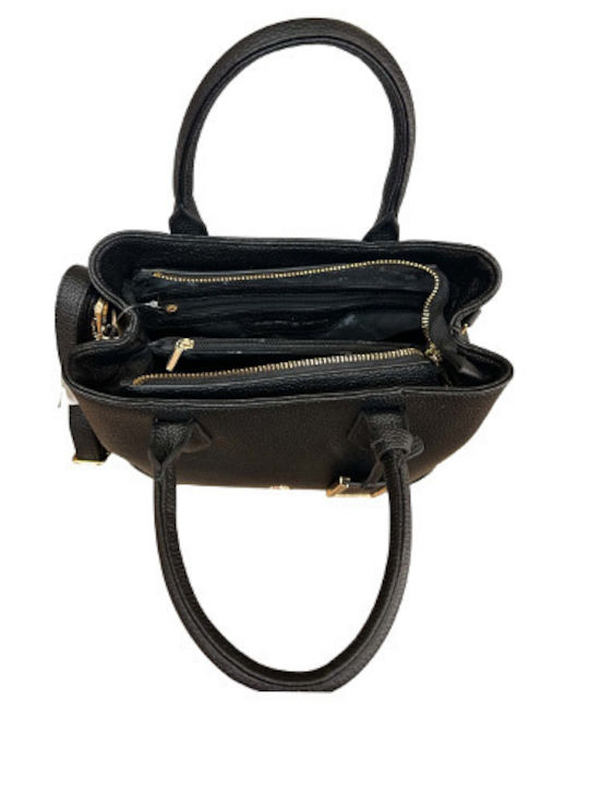Schwarze Damen-Schultertasche