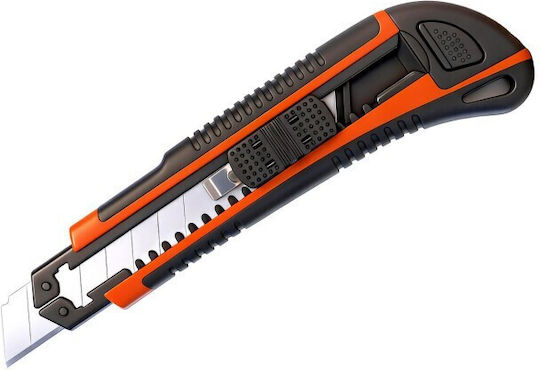 Cutter Profesional cu Lamă Retractabilă de 9,7 Mm, Corp Metalic din Aliaj de Zinc, Mâner Antiderapant, 3 Lame Preîncărcate, Pentru Tăierea Cartonului, Gips-cartonului, Lemnului și a AltTwo Materiale