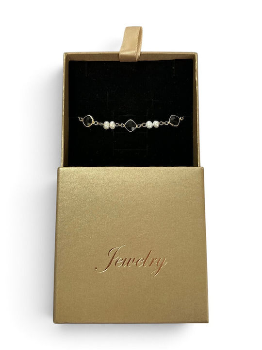 Prime Steel Women's Steel Chain Bracelet with Pearls
