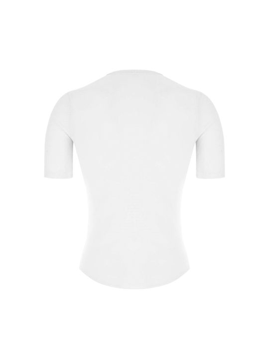 Santini Männer Kurze Ärmel Fahrradtrikot Weiß