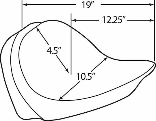 Drag Specialties Σέλα 0802-0632 1τεμ Μαύρο