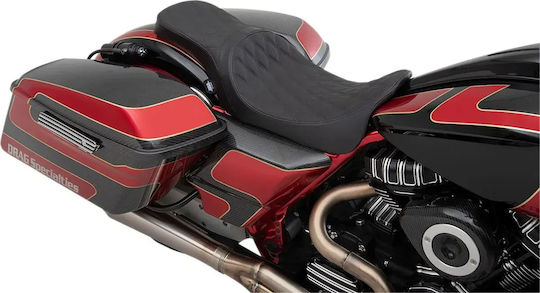 Drag Specialties Седалка Predator 0801-1270 Harley Davidson FLHTK 1868 ABS 19-24 1 бр. Черна