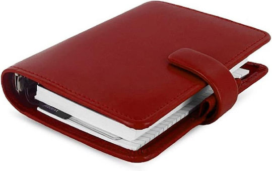 Filofax Organiser Metropol Ημερήσια Ατζέντα Κόκκινη 11.6x14.5εκ.