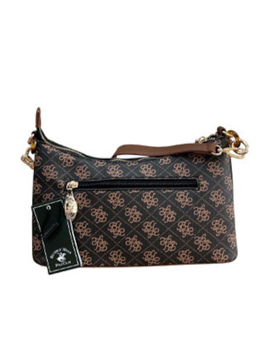 Braune Damen-Schultertasche