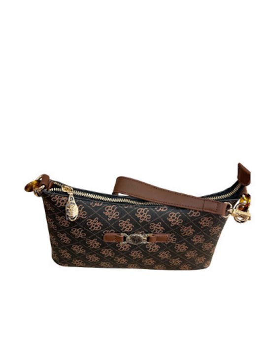 Braune Damen-Schultertasche