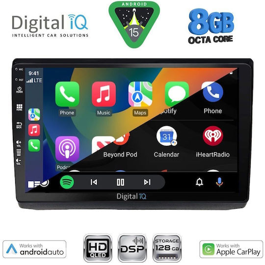 Digital IQ Auto-Audiosysteme für Opel Vivaro Renault Trafic Nissan Primastar 2004-2015 Bluetooth/USB/Eingebautes Wi-Fi / 3G/GPS mit Touchscreen 10 Zoll