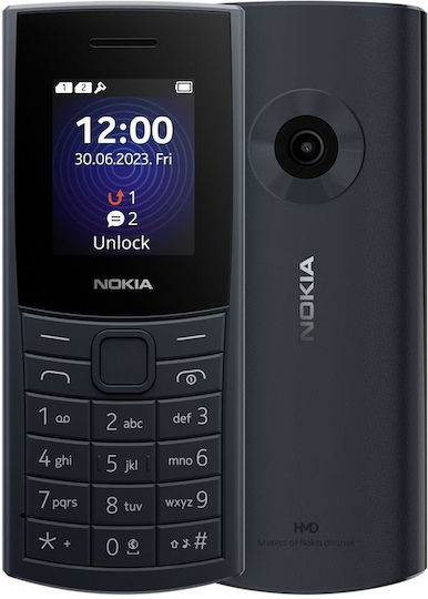 Nokia 110 (2024) Dual-SIM Handy mit Tasten (Griechisches Menü) Blau
