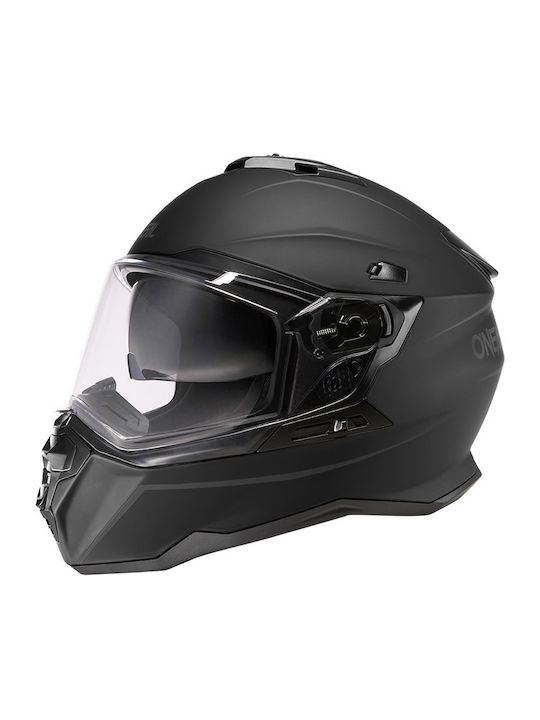 O'Neal DSRS Solid V.24 Solid Black Matt Motorcycle Helmet Full Face ECE 22.06 with Sunvisor