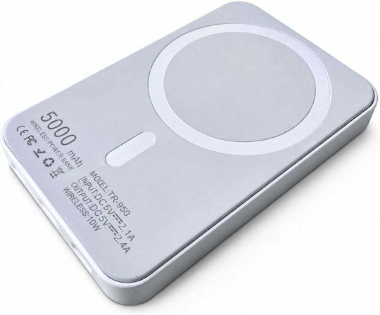 Treqa TR-980 MagSafe Външна Батерия 5000mAh с USB-C Изходен Порт Захранване с Висока Мощност