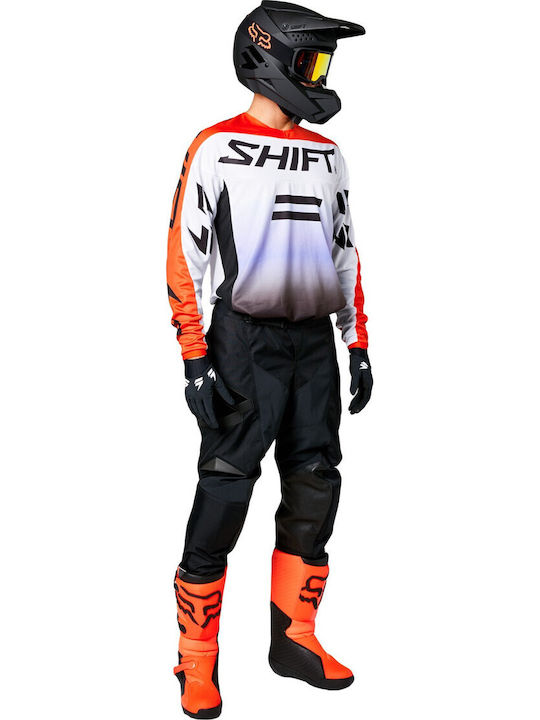 Shift White Label Bluză Motocross pentru Bărbați cu Mânecă Lungă Multicoloră Shift White Label Bluză Motocross pentru Bărbați cu Mânecă Lungă Multicoloră