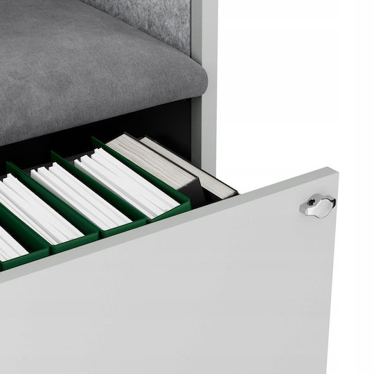 Jan Nowak Cabină Acustică Sally Mentalbox 600 Mm Corp Gri Scaun Gri