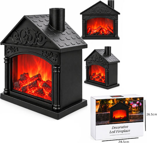 Decorative LED Flame Effect Light Warm White Fireplace