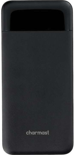 Charmast W1056 Външна батерия 10000mAh 20W с 2 USB-A порта Черна