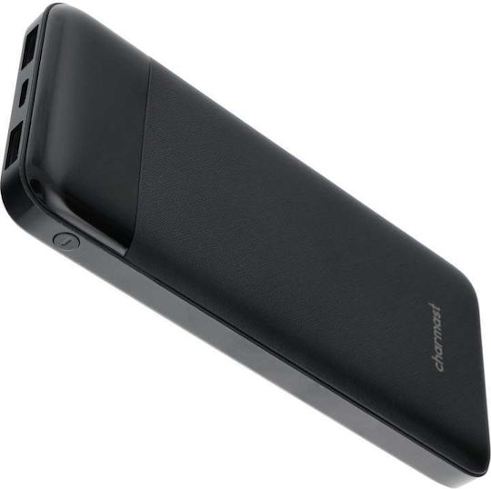 Charmast W1056 Външна батерия 10000mAh 20W с 2 USB-A порта Черна