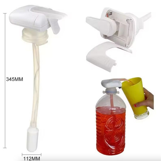 Pompă de Apă pentru Bucătărie, cu Baterie, din Plastic, Lungime 34 cm, Albă Pompă de Apă pentru Bucătărie, cu Baterie, din Plastic, Lungime 34 cm, Albă