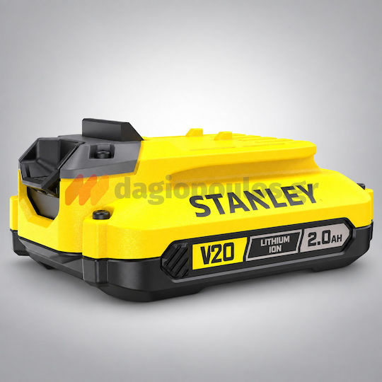 Stanley Lithium-Akkuset mit 2 Ah Kapazität, 18 V und Ladegerät Fatmax V20