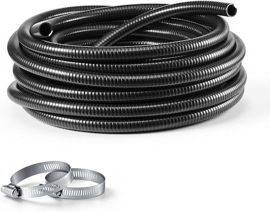 Vevor Heavy-Duty PVC Suction Hose 25 mm x 25 m Clamps Black Xsyg25mm25mwi7iy7001v0