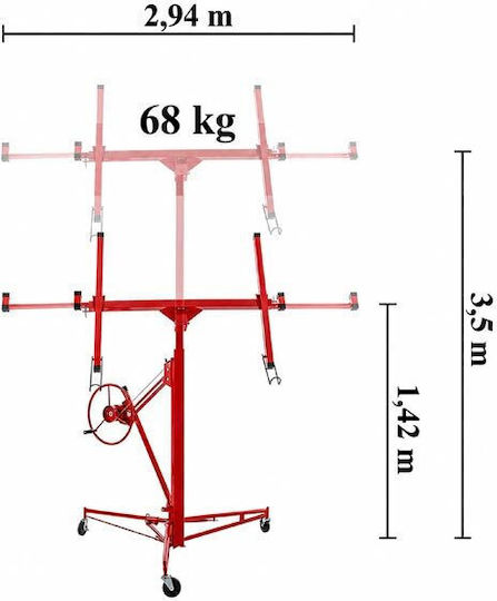 Klappbares System zum Transportieren und Heben von Lasten bis 68 kg
