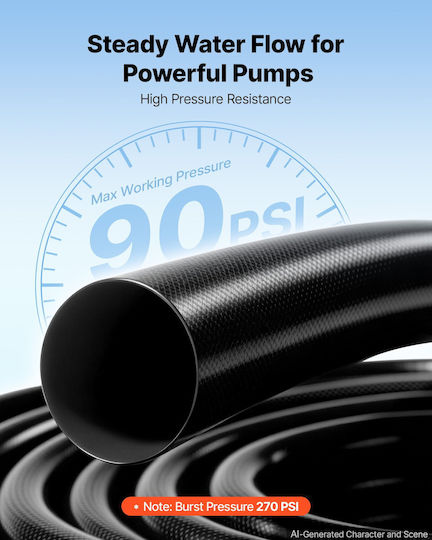 Vevor PSRG15INCH10J58YP001V0 Irrigation Pipe Φ90 30.48m