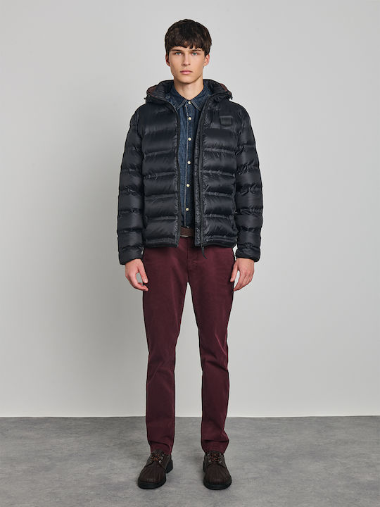 Culton Ανδρικό Παντελόνι Chino Ελαστικό Merlot