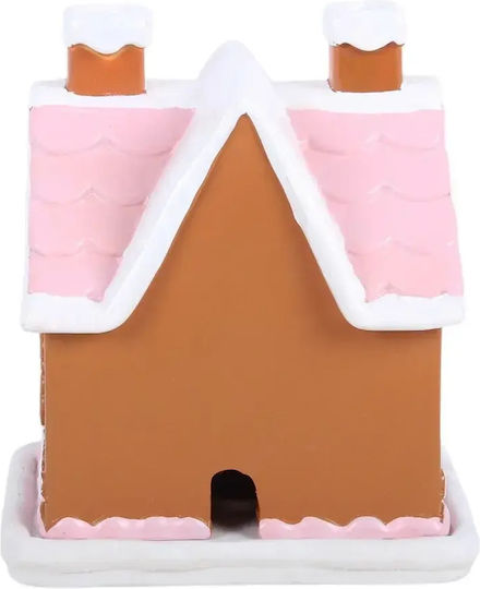 Arzător Roz pentru Conuri de Tămâie Gingerbread House