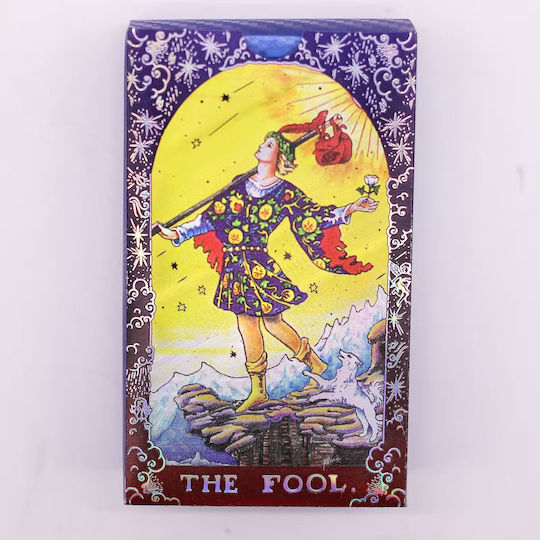 Authentic Tarot Cards Instructions for Use Blue Foil Mandala 78 Cards+Book