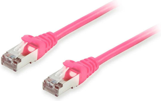 Equip S/FTP Cat.6a (Gigabit) Мрежов Кабел Ethernet 20м Розов