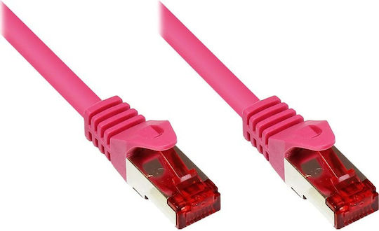 Alcasa S/FTP Кат.6 (Gigabit) Мрежов Кабел Ethernet 1.5м Лилав