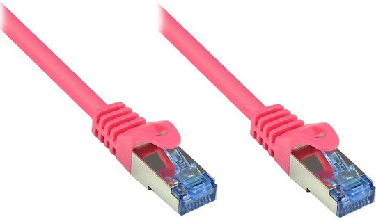 Alcasa S/FTP Cat.6a (Gigabit) Мрежов Кабел Ethernet 1м Лилав