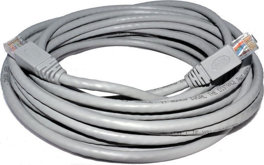 Roline U/UTP Cat.5e (Gigabit) Καλώδιο Δικτύου Ethernet 10m Γκρι