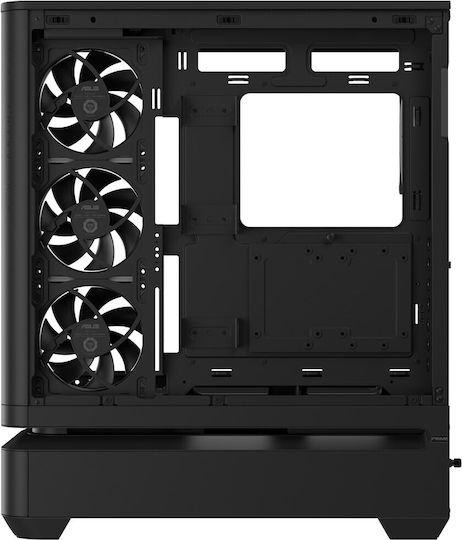 Prime AP304 Gaming Midi Tower Computer Case with Side Window Black