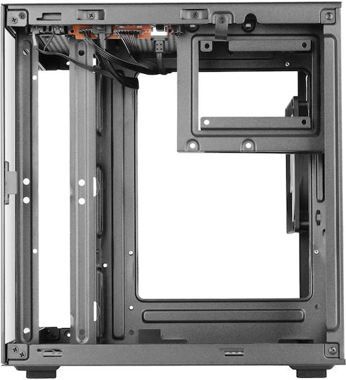 Mars Gaming MC-CUBE Gaming Midi Tower Computer Case with Side Window and RGB Lighting Black