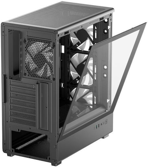 CC550 Gaming Midi Tower Computer Case with Side Window Black