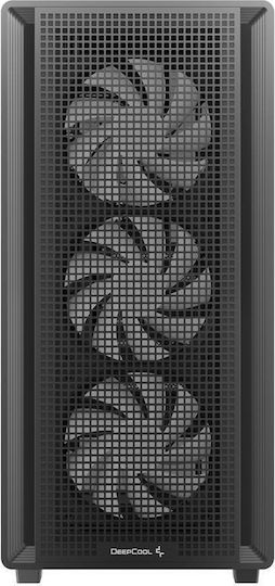 CC550 Gaming Midi Tower Computer Case with Side Window Black