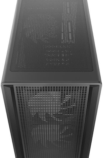 CC550 Gaming Midi Tower Computer Case with Side Window Black