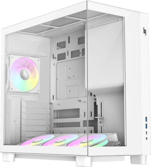 GameMax NEX C53 WH Computergehäuse mit Seitenfenster Weiß