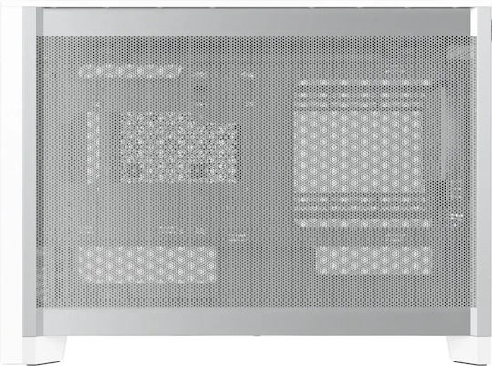 TEN Gaming Mini Tower Computer Case with Side Window White