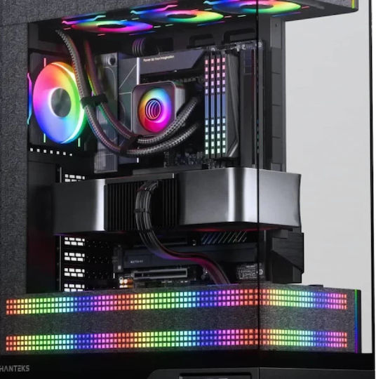 Evolv X2 Matrix Gaming Midi Tower Computer Case with Side Window and RGB Lighting Black