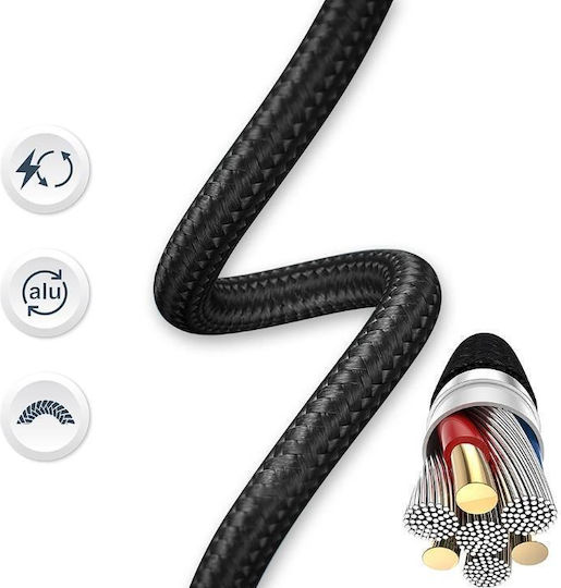 Tellur Minimalist Usb-c To Usb-c Data Fast Charging Cable 240 W 2m Black