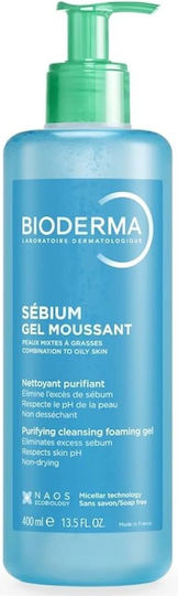 Bioderma Sebium Gel Καθαρισμού Προσώπου για Έλεγχο λιπαρότητας & Κατά των ατελειών 500ml