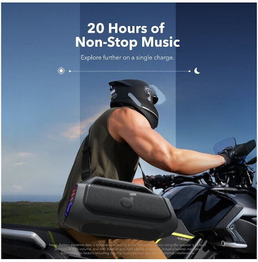 Anker Soundcore Boom 2 Plus Neue Version Wasserfestes Bluetooth Lautsprecher 140W mit Betriebszeiten bis zu 20 Stunden Schwarz