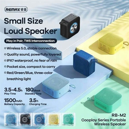 Remax Bluetooth Speaker 5W with Battery Life up to 3.5 hours Yellow