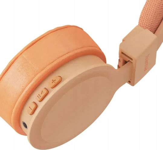 HAMA Freedom Lit Iii Wireless / Wired On Ear Headphones with 15 Hours Playing Time Orange