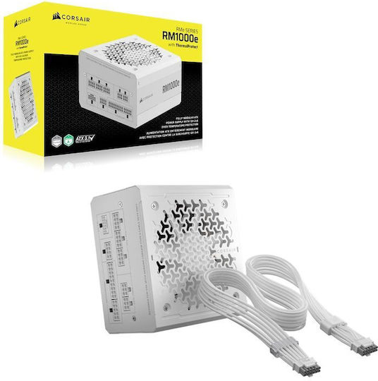 Corsair RM1000e 1000W White Power Supply Full Modular 80 Plus Gold