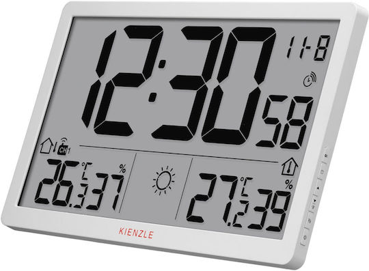 Kienzle Kabellose Wetterstation Digital Tischplatte Weiße